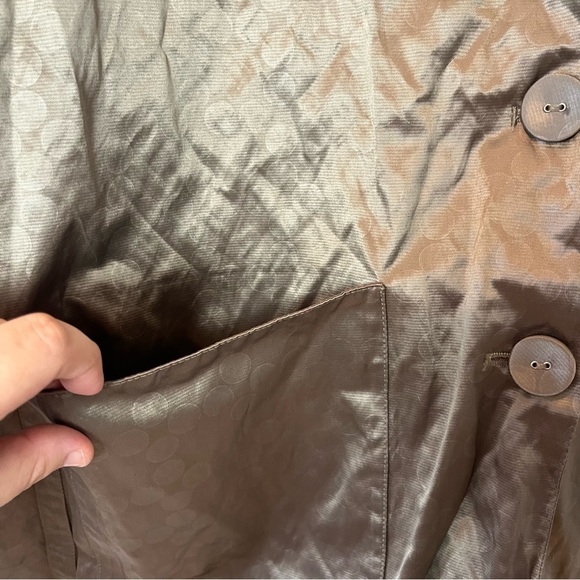 Chico’s Metallic Gold Lightweight Button Front Jacket Boxy Sleeves 3 (XL) - Picture 5 of 9